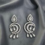 Crescent Leaf Drop Earrings
