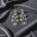 Statement Floral Crystal Earrings