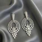 Leaf Halo Statement Earrings